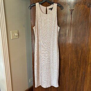 Black Halo Cream Sleeveless Dress